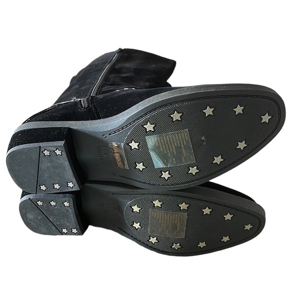 NIB Stuart Weitzman Black Suede Saloon Women's Boots - Size 5 - Picture 11 of 11